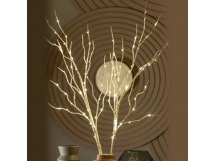 Гирлянда Космос Ветки березы без листьев имитация 100LED 80см 6ч таймер 2шт. белый теплый (1/24)