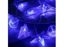 Гирлянда Космос Морская 20LED 2,9+0,3м ракушки/звезды/раковины синий (1/24)