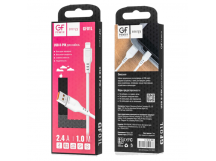 Кабель GFPower 01L USB (m)-Lightning (m) 1м 2.4A ПВХ белый (1/200/800)
