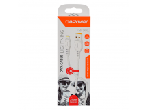 Кабель GoPower GP06L USB (m)-Lightning (m) 1м 2.4A ПВХ белый (1/200/800)