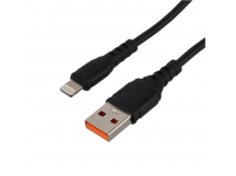 Кабель GoPower GP06L USB (m)-Lightning (m) 1м 2.4A ПВХ черный (1/200/800)
