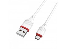 Кабель GFPower 17M USB (m)-microUSB (m) 1м 2.4A ПВХ белый (1/648)