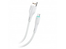 Кабель GFPower F16M USB (m)-microUSB (m) 1м 3.6A ПВХ индикация белый (1/120/480)
