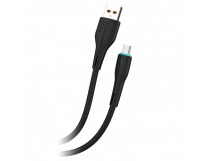 Кабель GFPower F16M USB (m)-microUSB (m) 1м 3.6A ПВХ индикация черный (1/120/480)