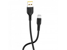 Кабель GFPower F08T USB (m)-Type-C (m) 1м 3.6A ПВХ черный (1/120/480)