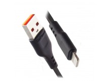 Кабель GoPower GP01L USB (m)-Lightning (m) 1м 2.4A ПВХ черный (1/200/800)