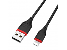 Кабель GFPower 17L USB (m)-Lightning (m) 1м 2.4A ПВХ черный (1/648)