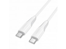 Кабель TypeC - TypeC BOROFONE BX119 60W (белый) 1м, мятая упаковка