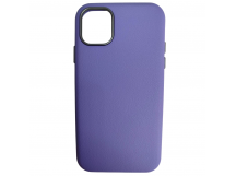 Чехол пластиковый iPhone 11 ЭкоКожа с оободком сиреневый
