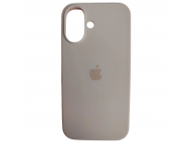 Чехол силиконовый Silicone Case ORG iPhone 16 пудра (02)