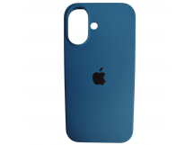 Чехол силиконовый Silicone Case ORG iPhone 16 синий (21)