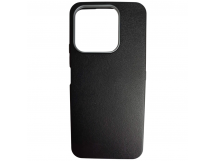 Чехол пластиковый Honor X6C ЭкоКожа с оободком черный