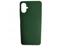 Чехол силиконовый Samsung A06 карбон зеленый
