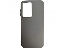Чехол пластиковый Samsung A17/A26 ЭкоКожа с оободком серый