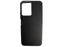 Чехол пластиковый Tecno Spark Go 2/Spark 40C/Smart 10 ЭкоКожа с оободком черный