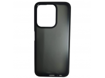 Чехол пластиковый Xiaomi Redmi 15C/POCO C85 матовый с окантовкой черный