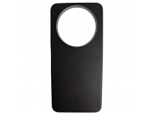 Чехол пластиковый Xiaomi Redmi А3/A3X/POCO C61 ЭкоКожа с оободком черный