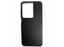 Чехол пластиковый Xiaomi Redmi A5/POCO C71 ЭкоКожа с оободком черный