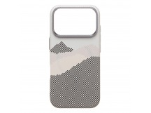 Чехол-накладка - MosBros (PC)  для "Apple iPhone 17 Pro" (LF-47) (gray/white) (242438)