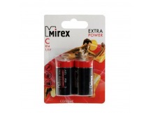 Элемент питания Mirex R14 / C 1,5V  2 шт (2/12/96), ecopack