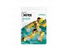 Элемент питания Mirex CR1225  3V  4 шт (4/216/648), ecopack