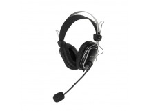 Гарнитура A4TECH HS-50 2.5м мониторные оголовье, черный (1/20)