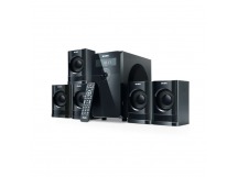 Колонки SVEN HT-200, чёрный, акустическая система 5.1, мощность(RMS):20Вт+5х12 Вт, FM-тюнер, USB/SD, дисплей, пульт ДУ