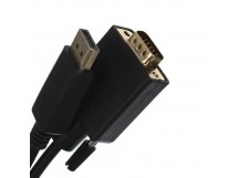 Кабель-переходник DP(M)--> VGA_M/M 1,8м VCOM <CG607-1.8M> (1/80)