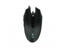 Мышь проводная игровая A4TECH X-77 оптическая (2400dpi) USB (8but), черный (1/40)