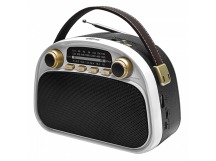 Радиоприемник трёхдиапазонный RITMIX RPR-040 WHITE, Bluetooth v.5.3, USB флэш/microSD, MP3, вход USB Type-C, ручка для переноски, белый(1/18)