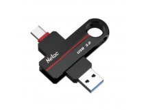 USB 3.2  32GB  Netac  US18 Dual  чёрный  (USB 3.0/3.2 + Type C)