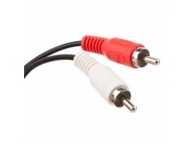 Кабель соединительный RCA (M) - RCA (M), 2 м. чёрный TELECOM (1/250)