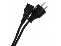 Кабель компьютер--> розетка 220V EU (прямой) <VDE> 3GX1,0мм2, 1,8m, медь, TELECOM <TE021-CU1.0-1.8>(1/100)
