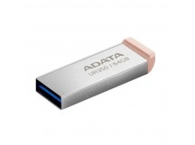 USB 3.2  64GB  A-Data  UR350  серебро/коричневый металл