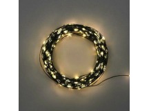 Гирлянда светодиодная Роса с контроллером 30м, 300LED, БЕЛЫЙ, IP20, 230В, зеленый провод NEON-NIGHT (1/48)