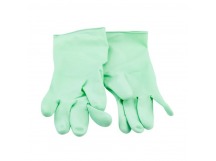 Перчатки Paterra M латексные с экстрактом алоэ 1 пара в упаковке мятный (1/24)