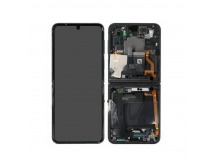 Дисплей для Samsung F721B Galaxy Z Flip 4 в рамке + тачскрин (черный) 100% (основной)