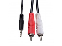 Шнур 2RCAшт. - шт.3,5мм 3,0м "Perfeo"