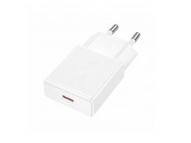 Адаптер Сетевой Hoco N74 Speed PD ultra-thin Type-C 3A/25W (white) (241009)