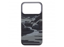 Чехол-накладка - MosBros (PC) для "Apple iPhone 17 Pro Max" (LF40) (black/gray) (242756)