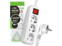 Сетевой фильтр LP SF513 С/З с переключателем (белый) 8м