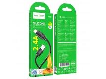 Кабель USB - Lightning HOCO X122 Silicone (черный) 1м