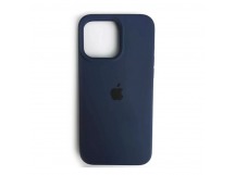 Чехол силиконовый Silicone Case ORG iPhone 15 Pro Max темно-синий