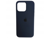 Чехол силиконовый Silicone Case ORG iPhone 15 Pro Max темно-синий