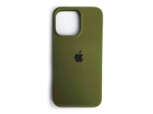 Чехол силиконовый Silicone Case ORG iPhone 15 Pro Max хаки