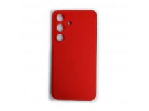 Чехол силиконовый Samsung S25 Silicone Cover без лого красный