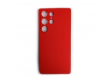 Чехол силиконовый Samsung S25 Ultra Silicone Cover без лого красный