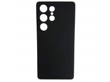 Чехол силиконовый Samsung S25 Ultra Silicone Cover без лого черный