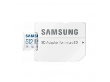 MicroSDXC  512GB  Samsung Class 10 Evo Plus A2 V30 U3 (R/W 160/90 MB/s) + SD адаптер