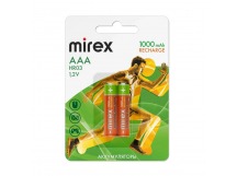Аккумулятор Ni-MH Mirex HR03 / AAA 1000mAh 1,2V 2 шт (2/20/100), ecopack